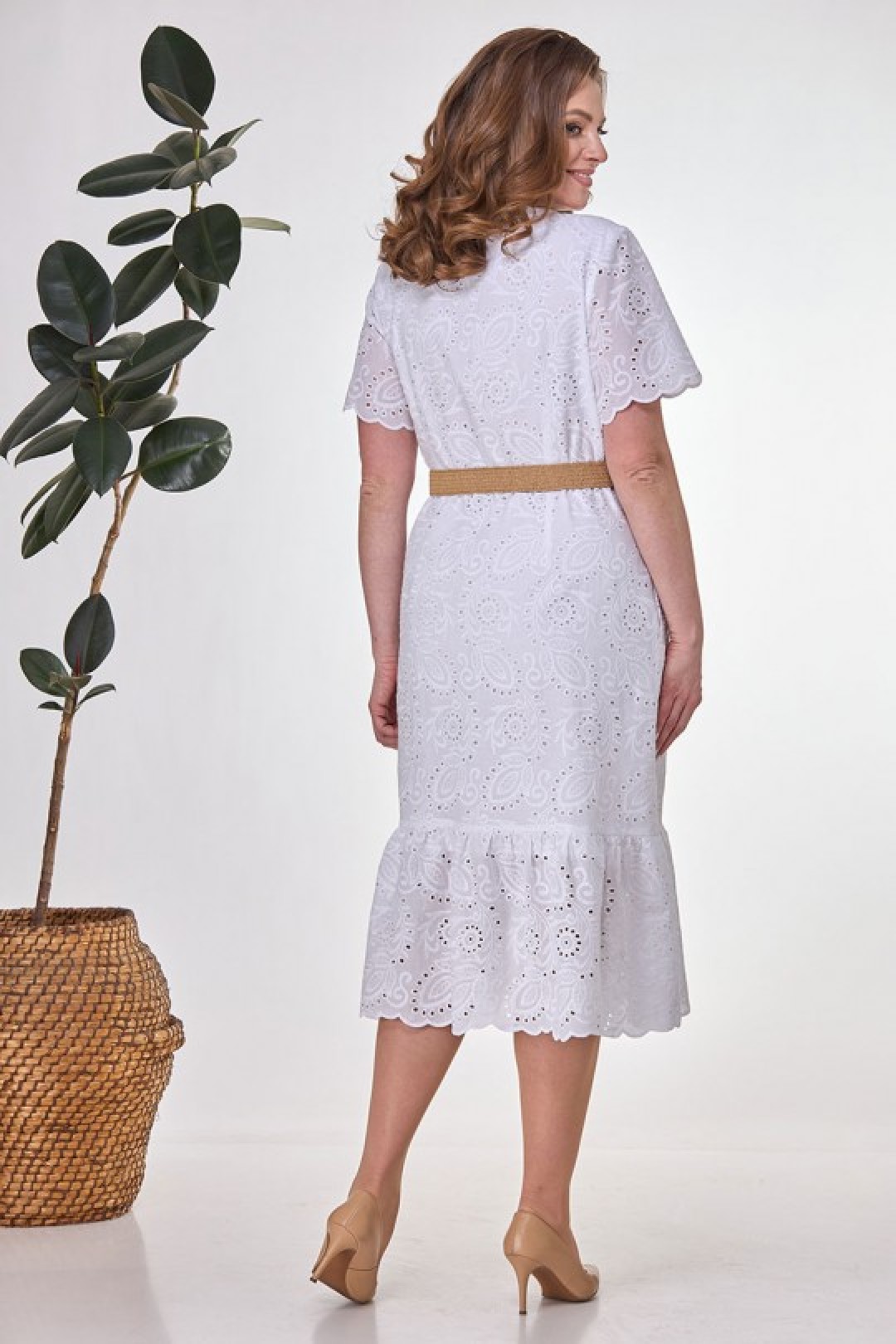 Платье Карина Делюкс В-435 белый