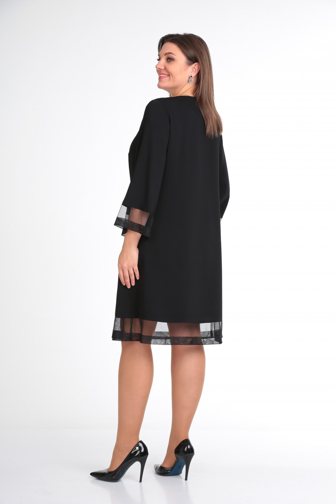 Платье Карина Делюкс В-55 черный