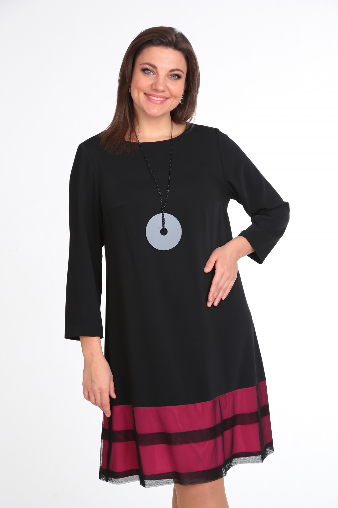 Платье Карина Делюкс В-63 черный