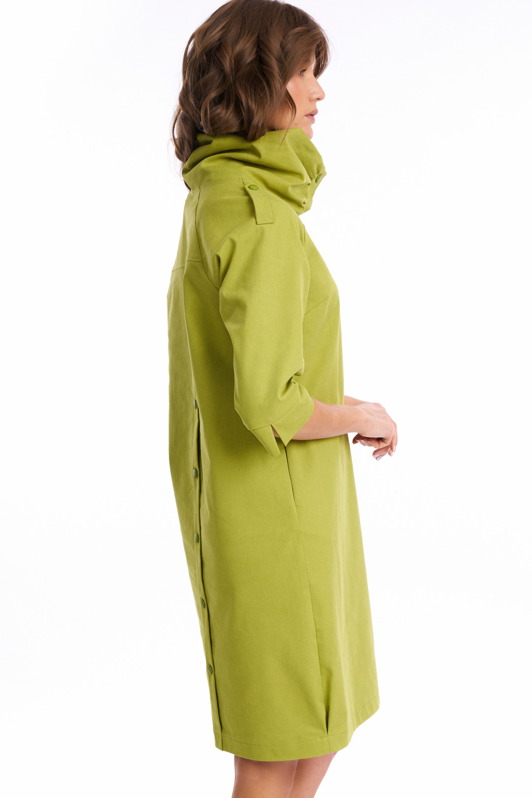 Платье KaVari 1008.1 зеленое яблоко