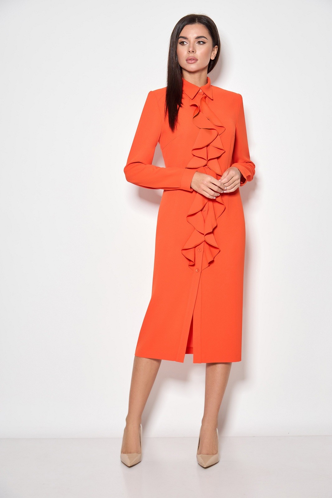 Платье Кокетка и К 891-1 оранжевый