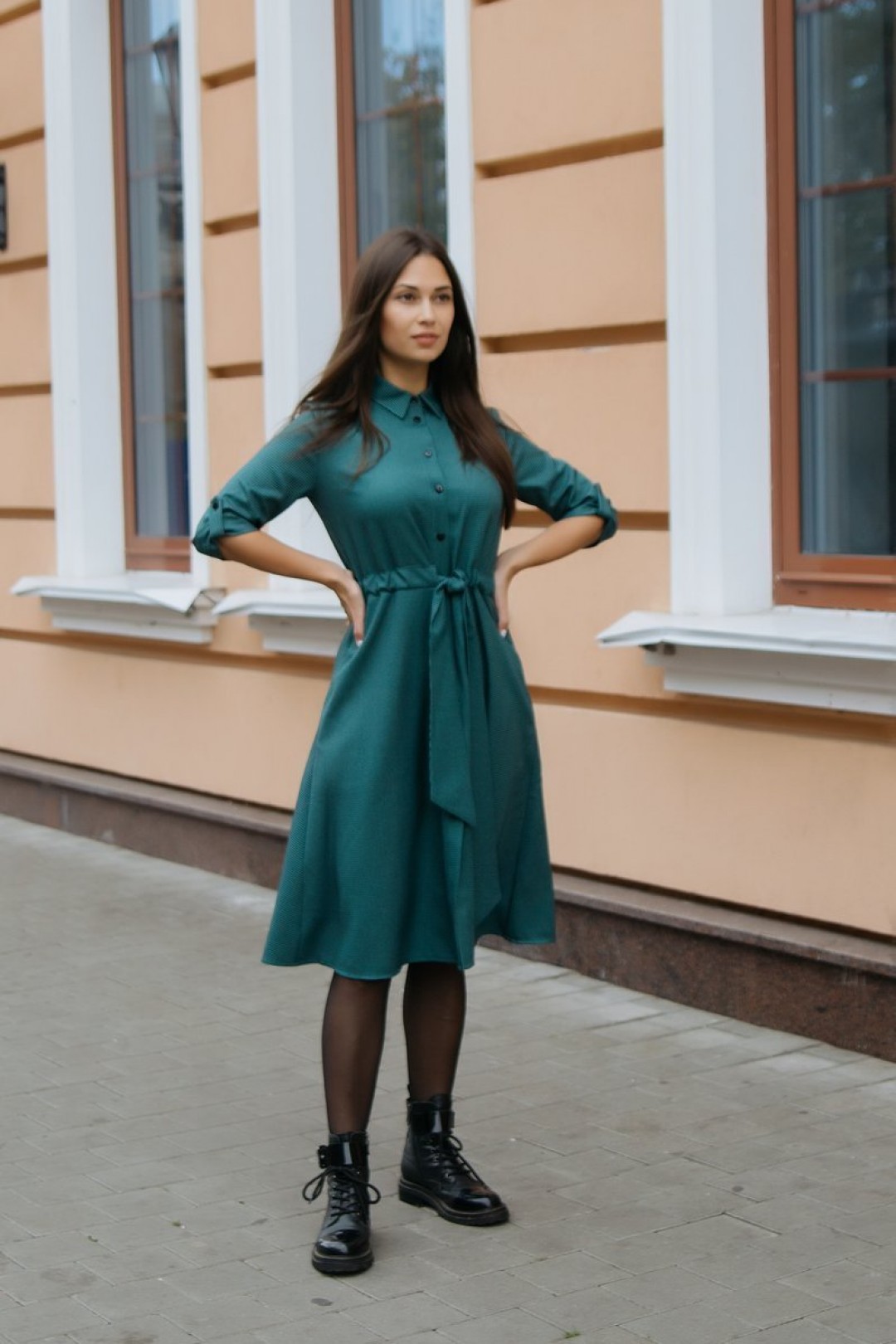 Платье KRASA 184-20 зеленый