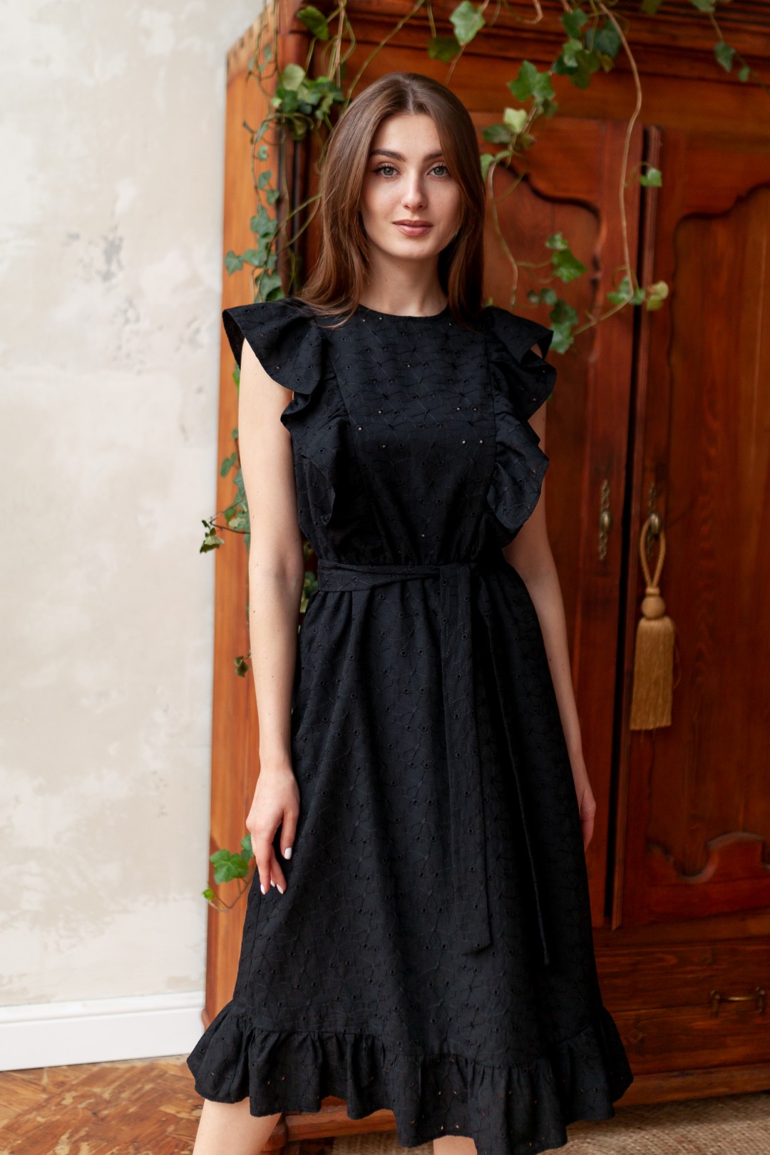 Платье KRASA 208-21 черный