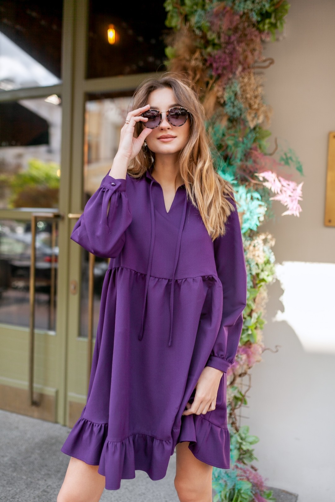 Платье KRASA 280-21 фиолетовый