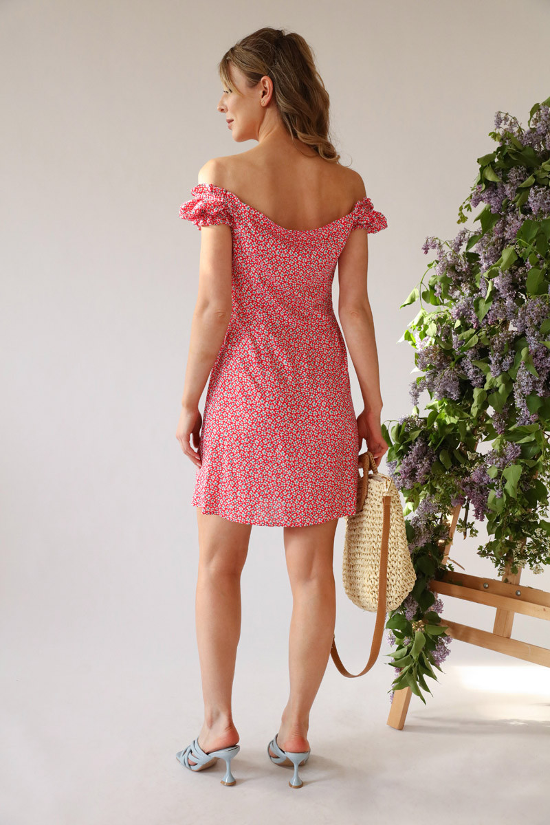 Платье Лаборатория Моды ВИ 3083 Красный принт
