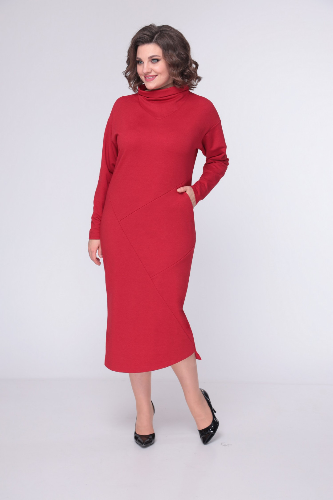 Платье ЛадисЛайн 1421 красный