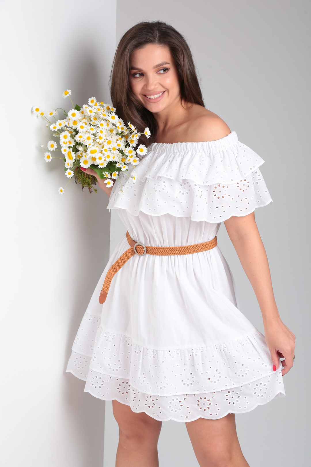 Платье ЛадисЛайн 1508 белый
