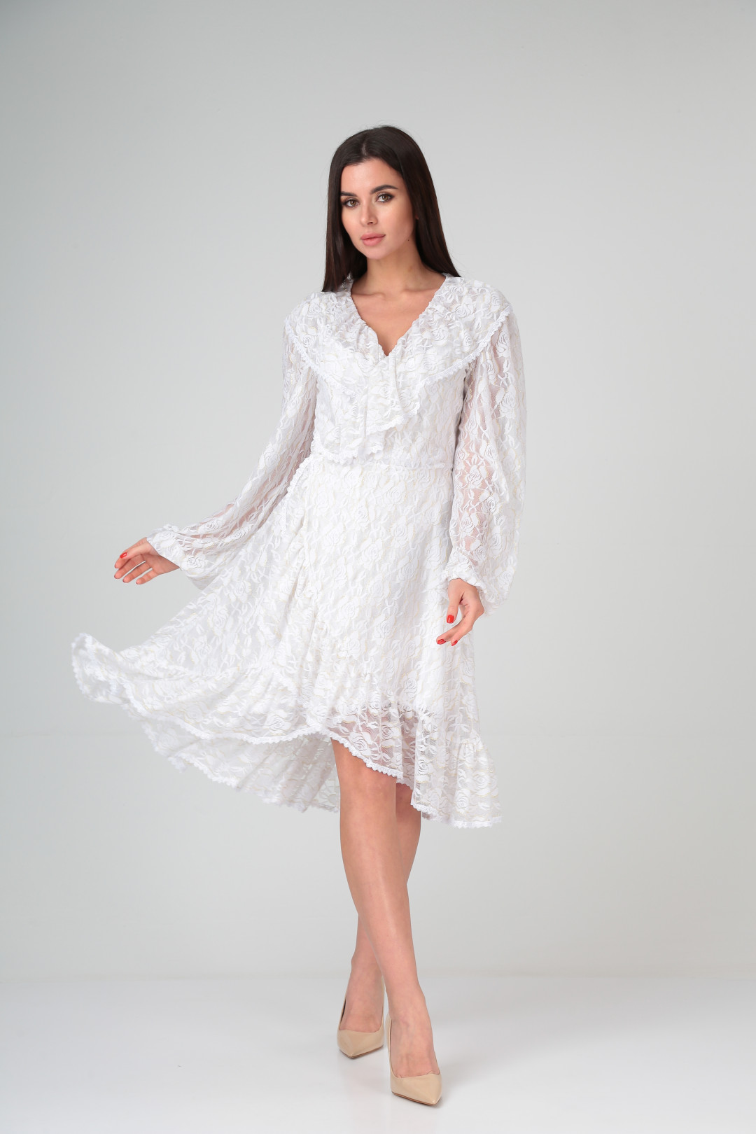 Платье LadyLine 513 молочный