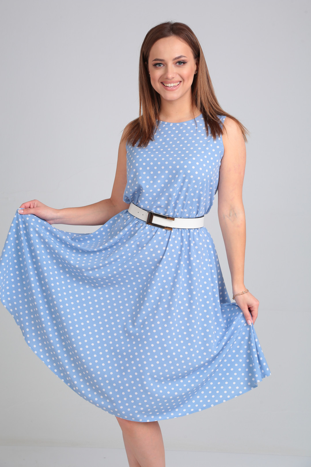 Платье LadyLine 544 голубой