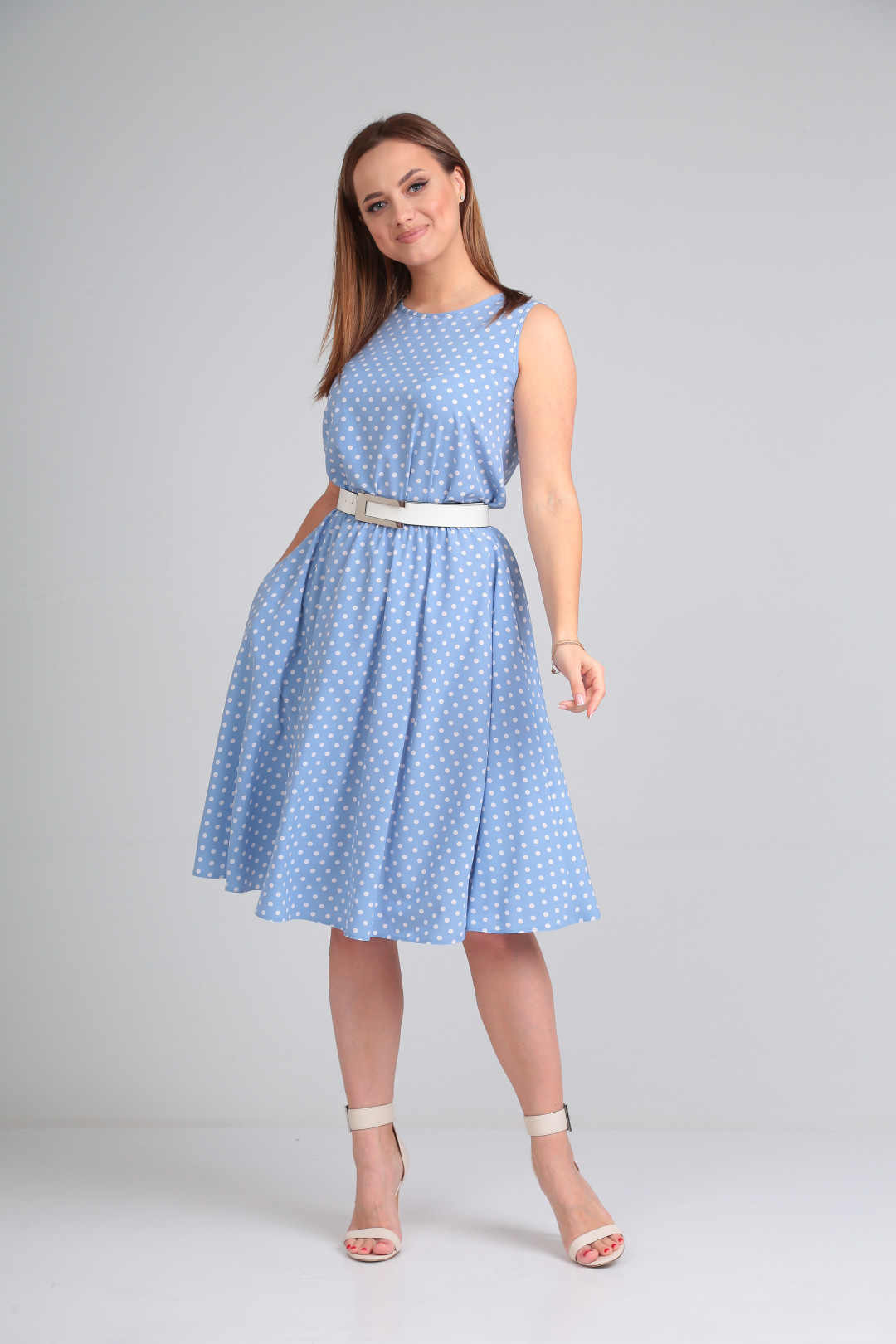 Платье LadyLine 544 голубой