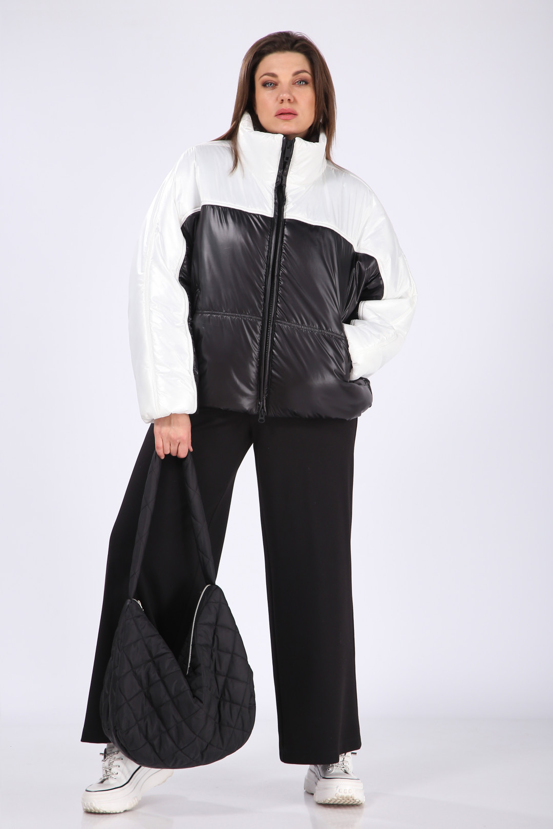 Куртка LadySecret 6356 черный+ белый