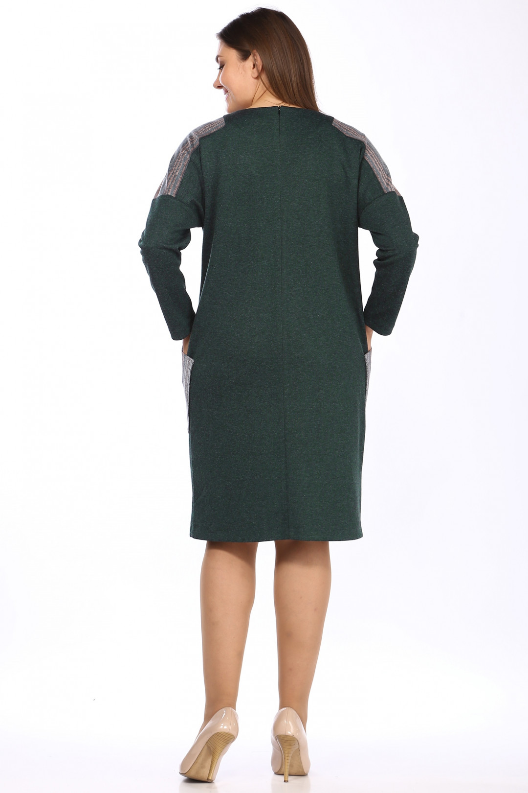 Платье LadyStyleClassic 1473/3 Зеленые тона