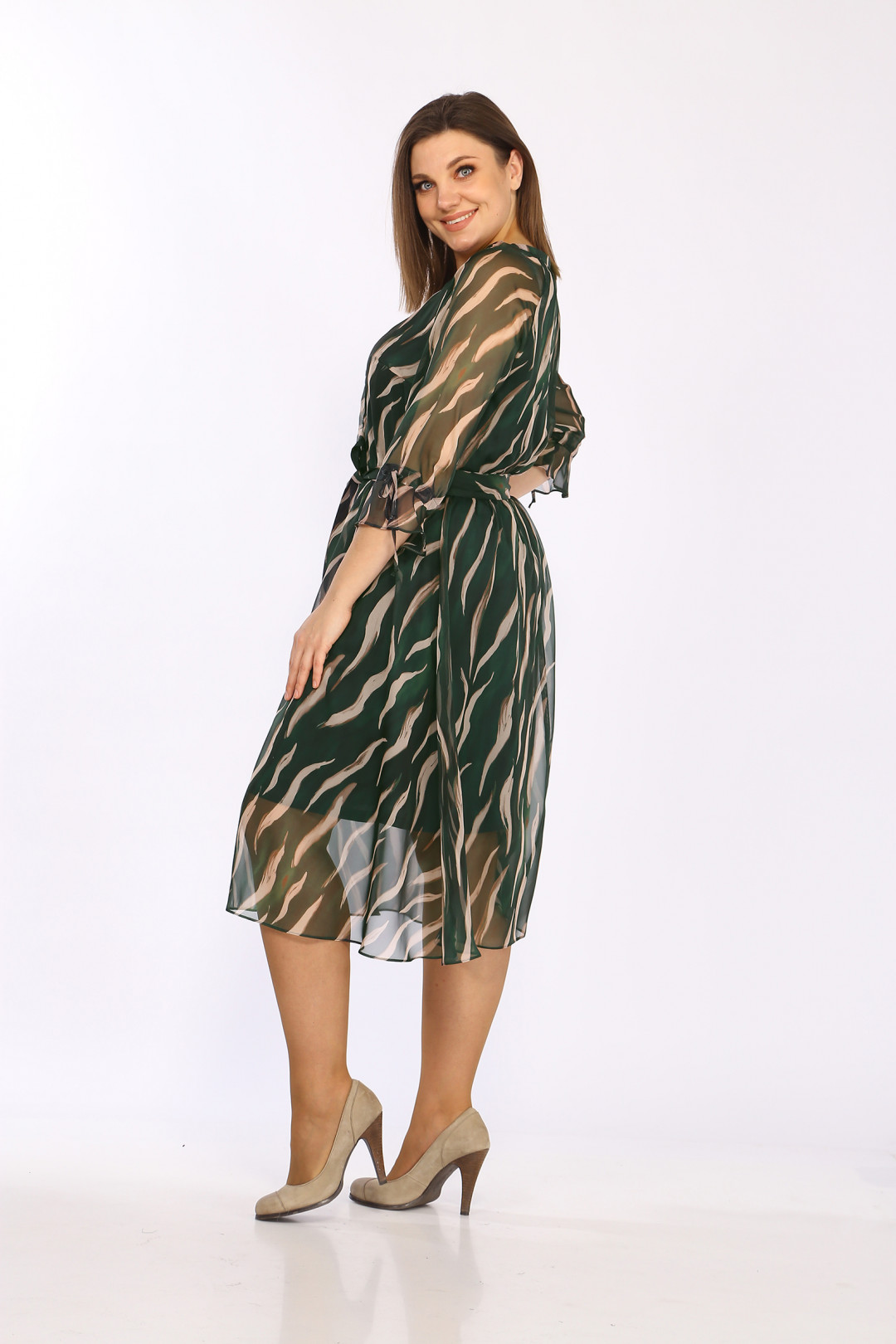 Платье LadyStyleClassic 2204/13 Зеленые тона