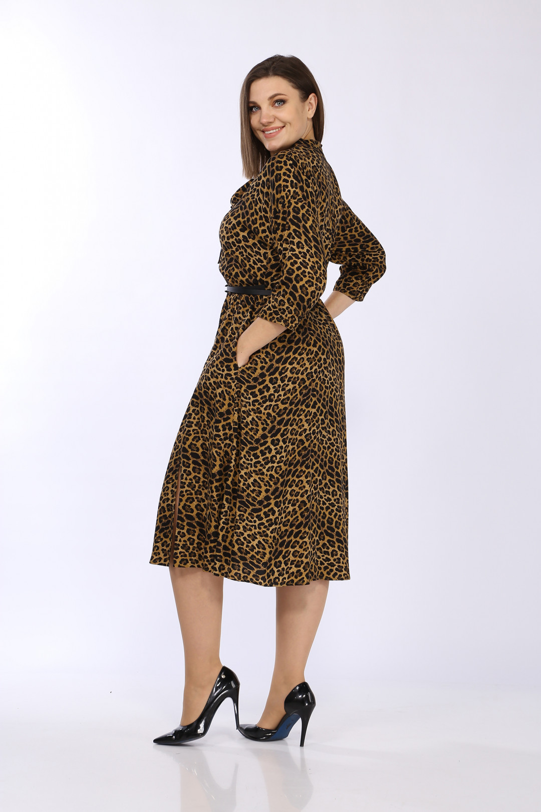 Платье LadyStyleClassic 2475 Леопардовый