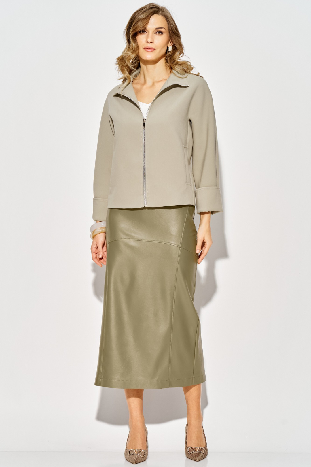 Юбка LAIKONY 924 шалфей - фото 5