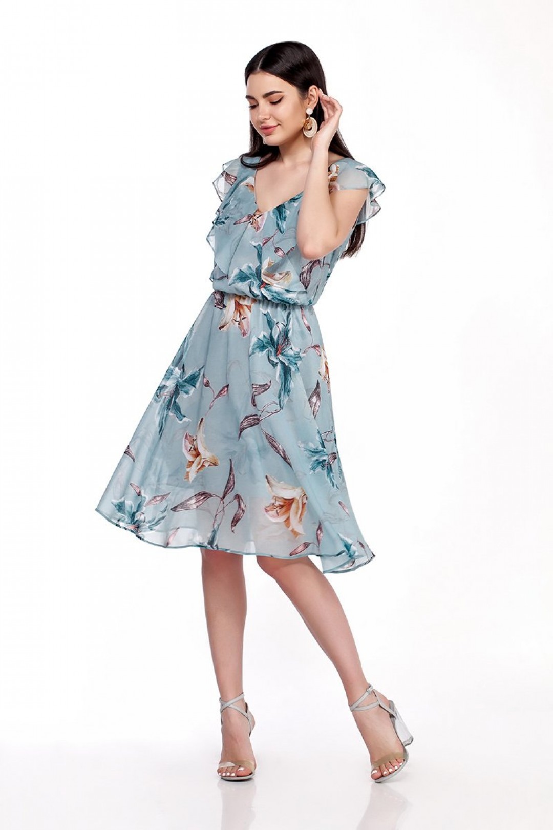 Платье  LaKona 1279-2 голубая лилия