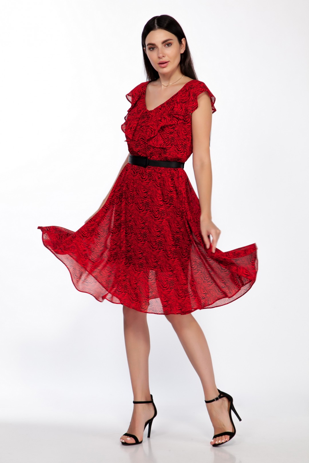 Платье LaKona 1279-2 красный тигр