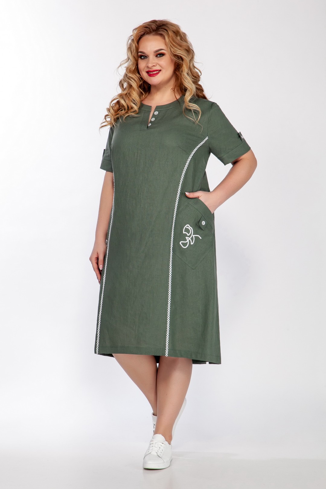 Платье LaKona 1362 морской зеленый
