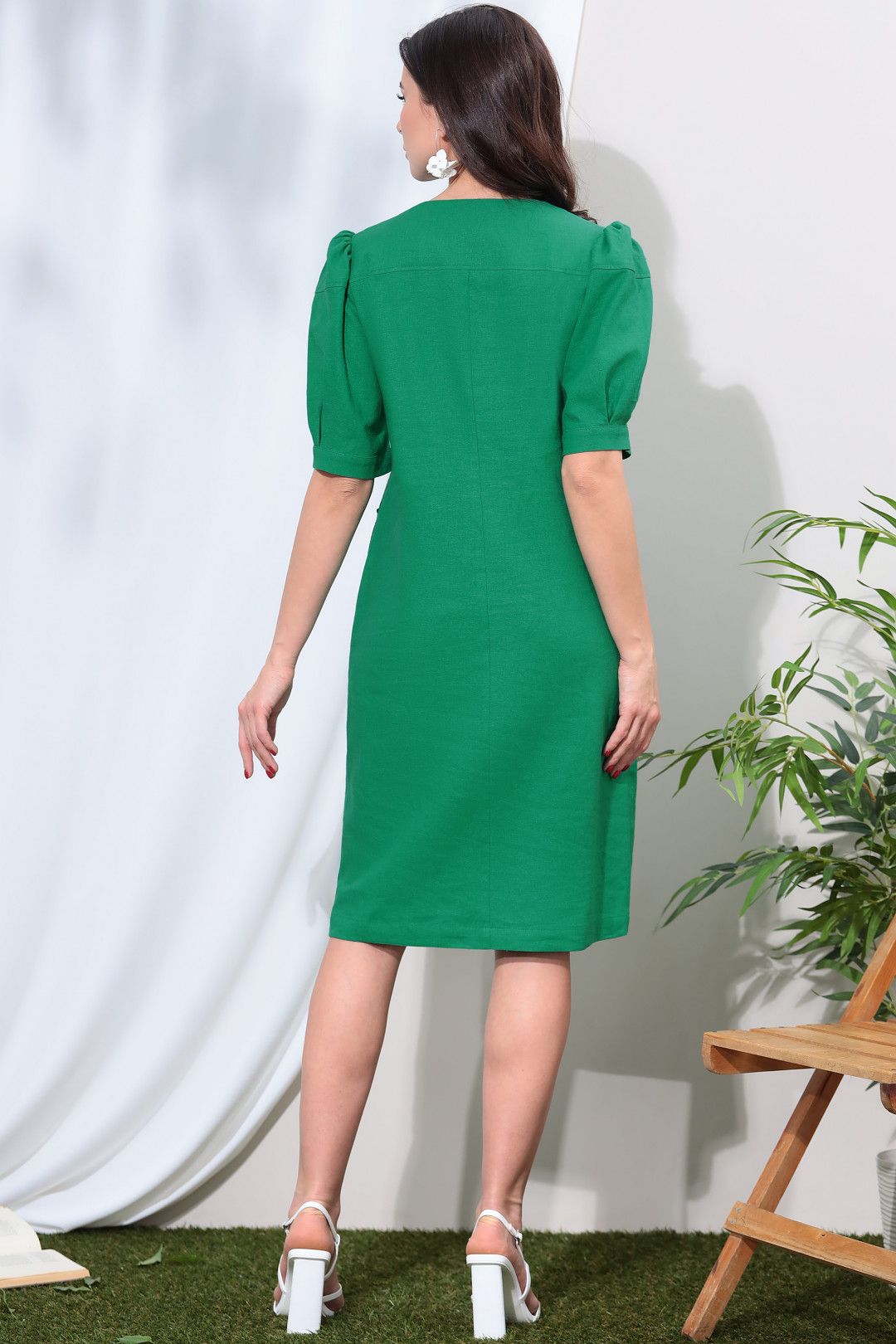 Платье LeNata 11268 зеленый