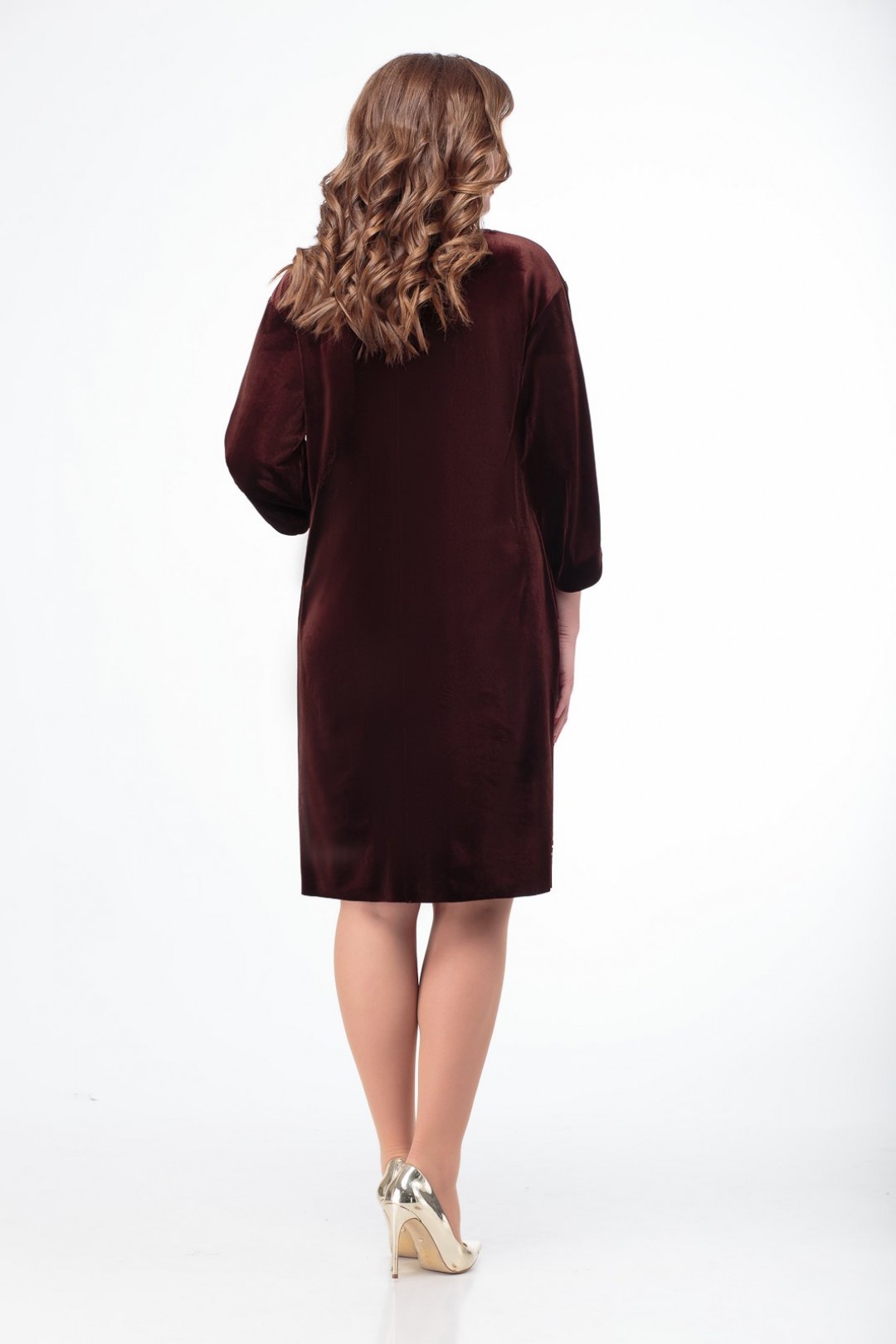 Платье  Либерта 512-1 темно-коричневый