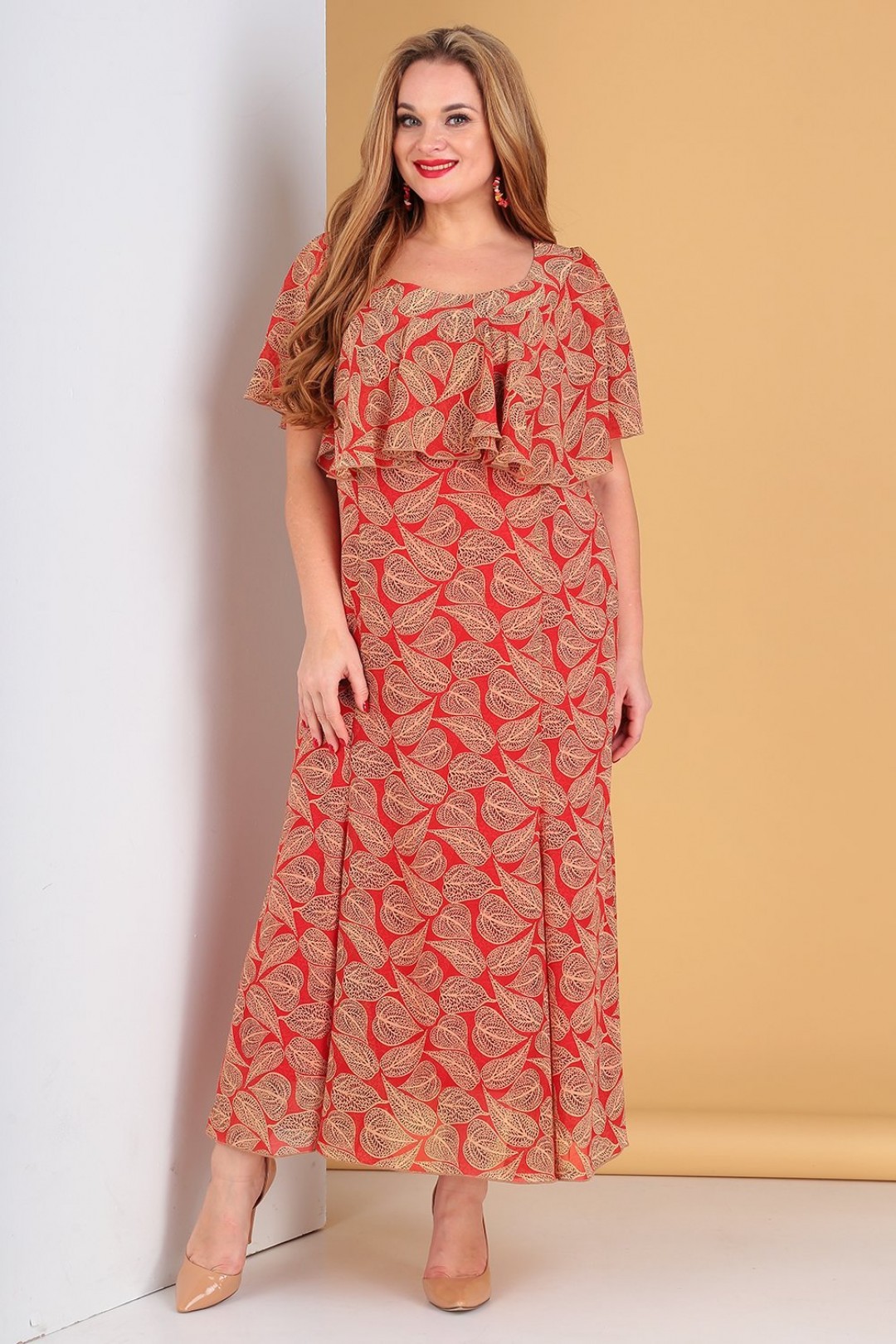 Платье  Лиона-Стиль 485 красный