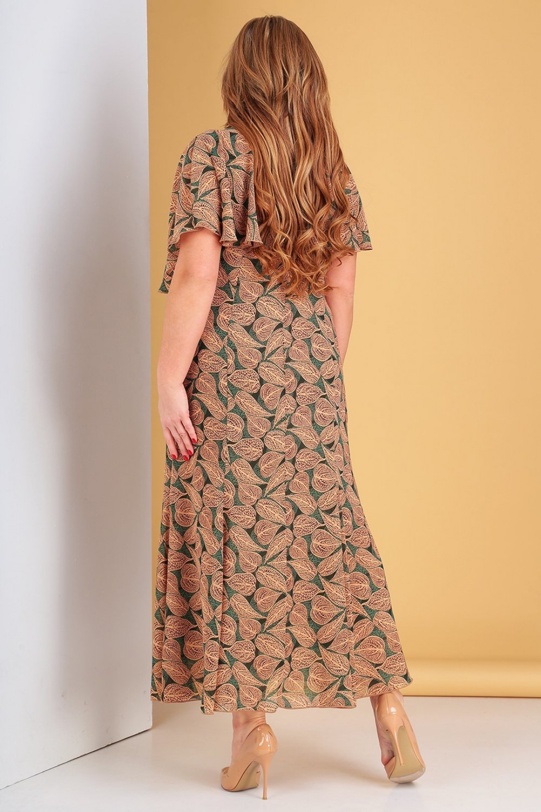 Платье  Лиона-Стиль 485 зеленый