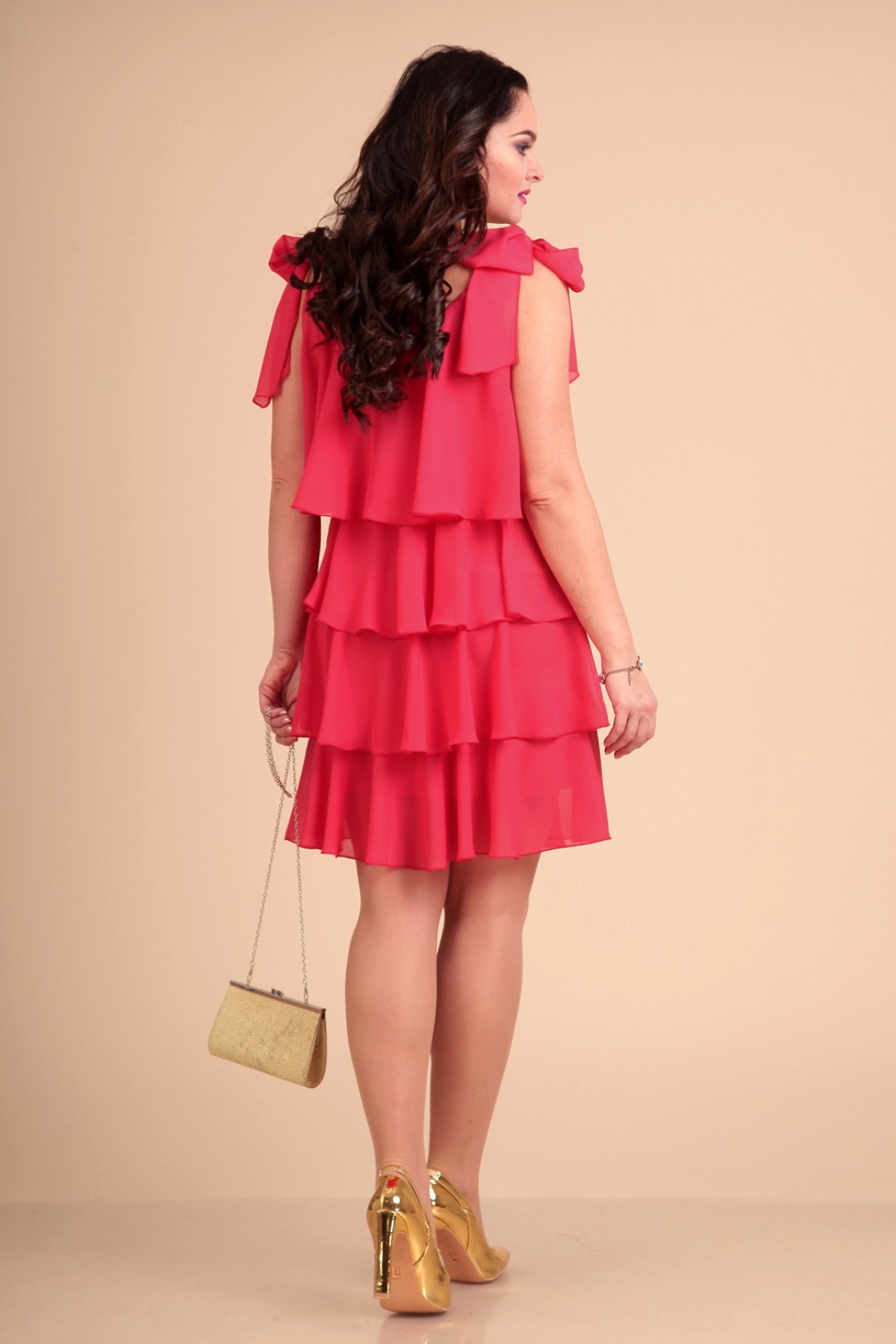Платье Лиона-Стиль 616 малиново-красный