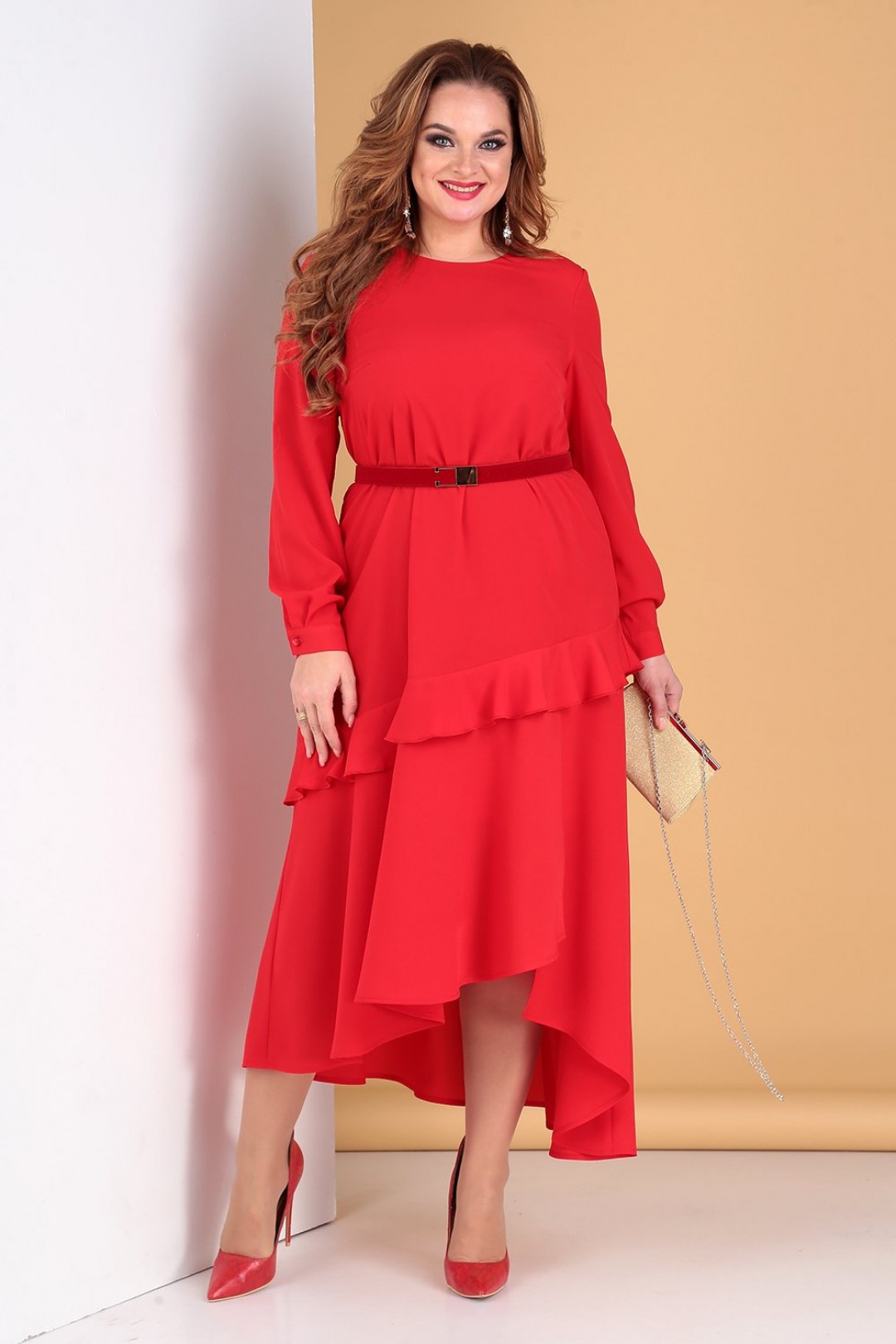 Платье Лиона-Стиль 722 красный