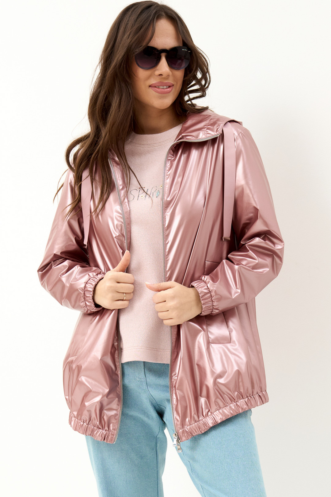 Куртка Магия Моды 2054 розовый перламутр