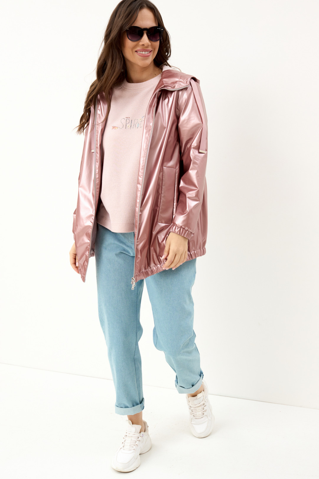 Куртка Магия Моды 2054 розовый перламутр
