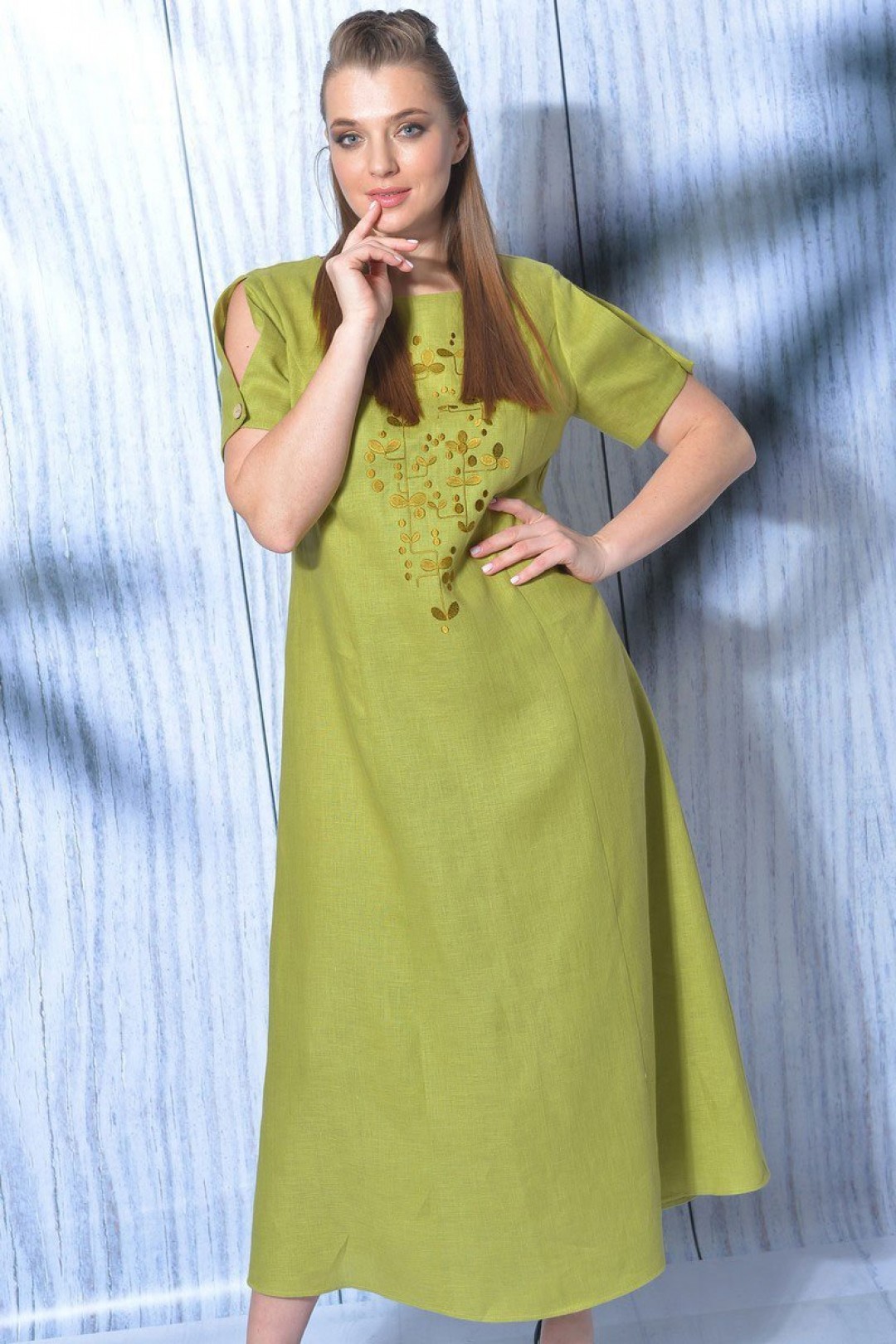 Платье MALI 419-012 яблоко