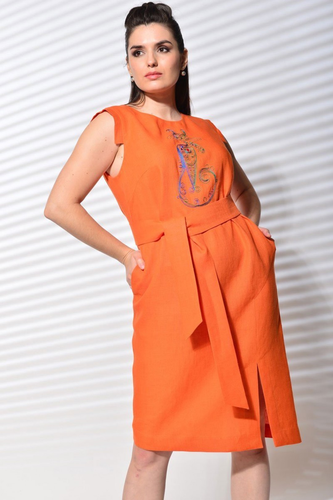 Платье MALI 420-054 оранжевый