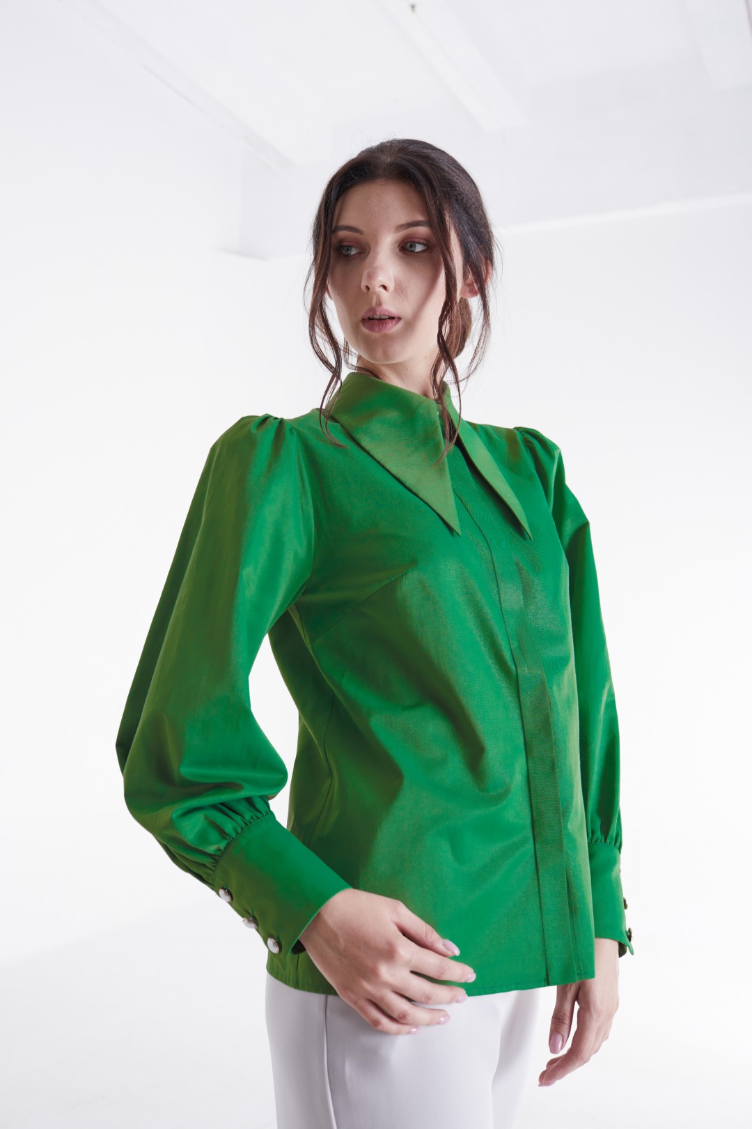 Блузка MALI 621-097 темно-зеленый