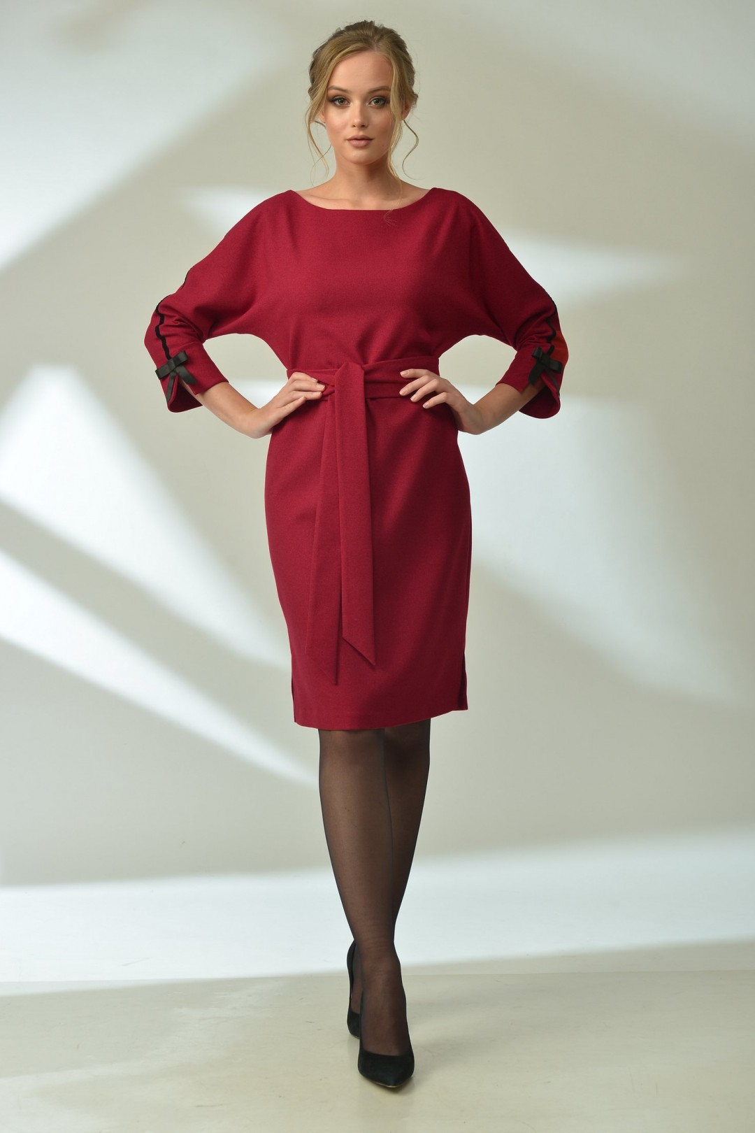 Платье MAX 4-018 малиново-красный