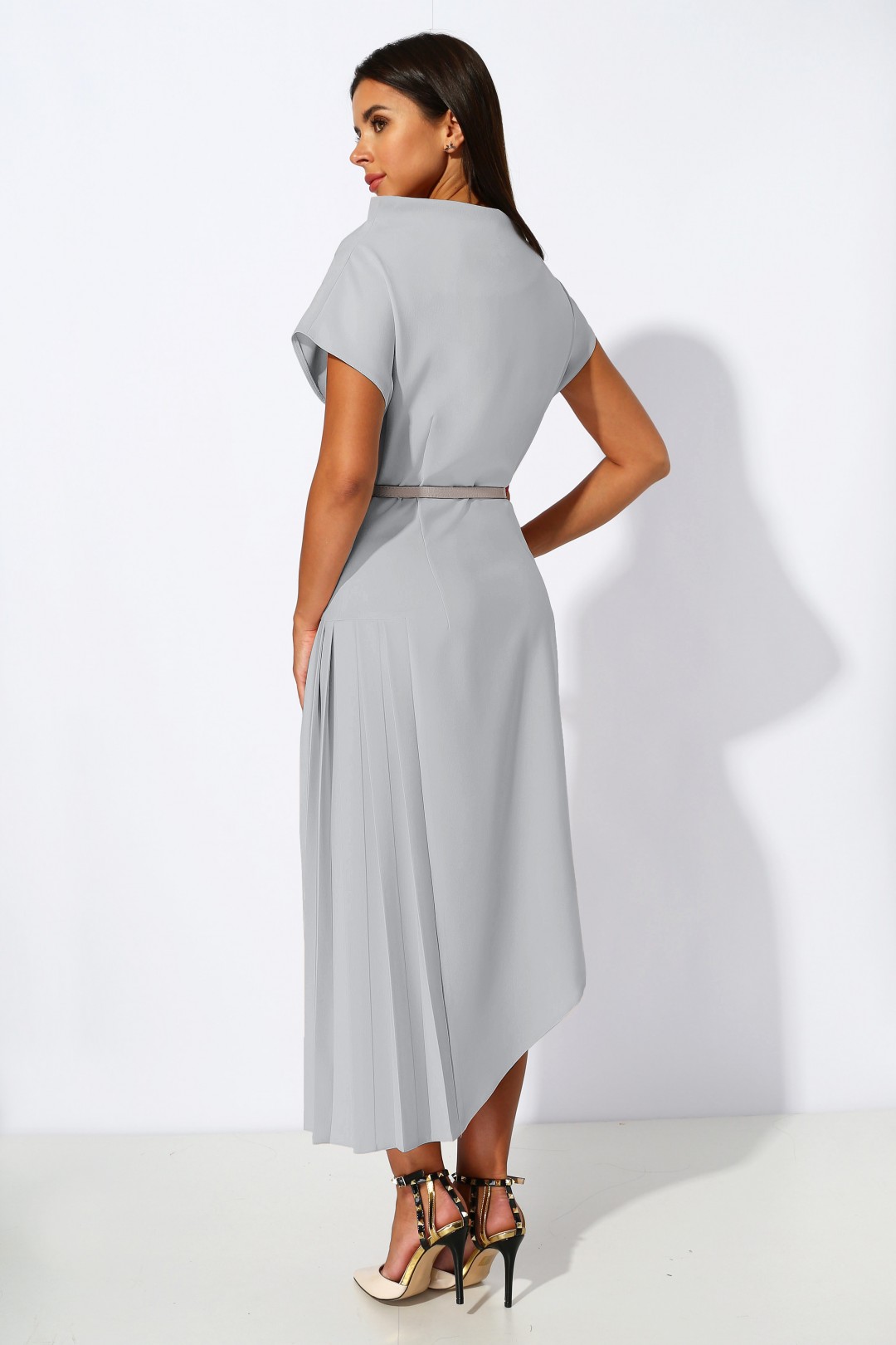 Платье МиА-Мода 1053-19 светло-серый