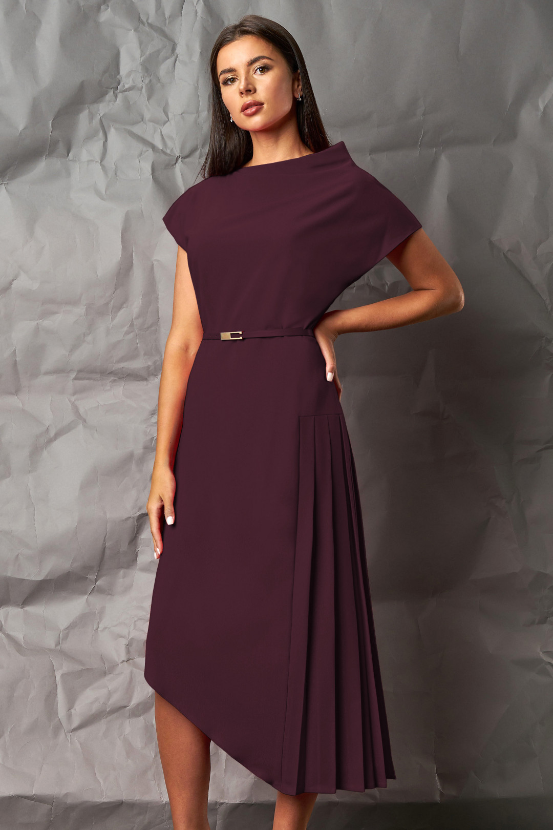 Платье МиА-Мода 1053-23 баклажан