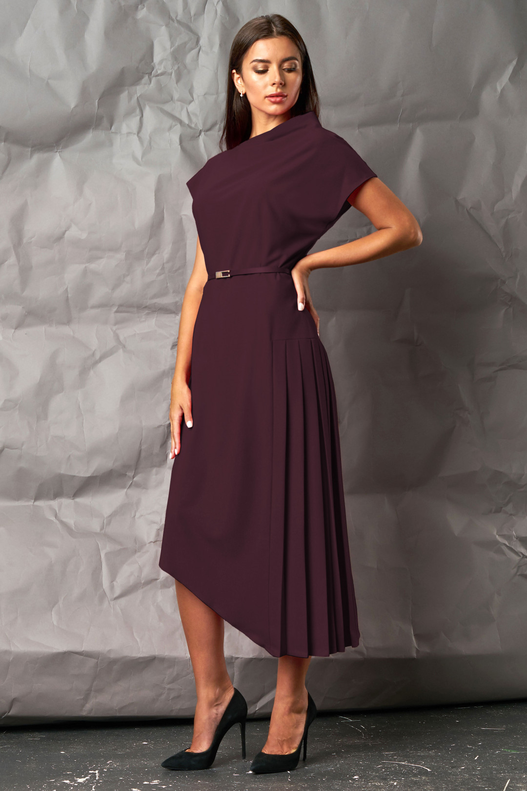 Платье МиА-Мода 1053-23 баклажан