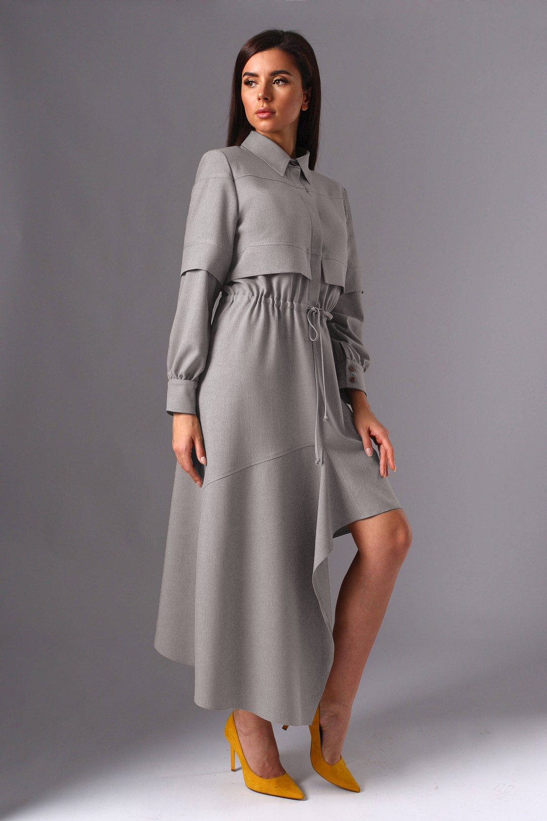 Платье МиА-Мода 1137-2 светло-серый