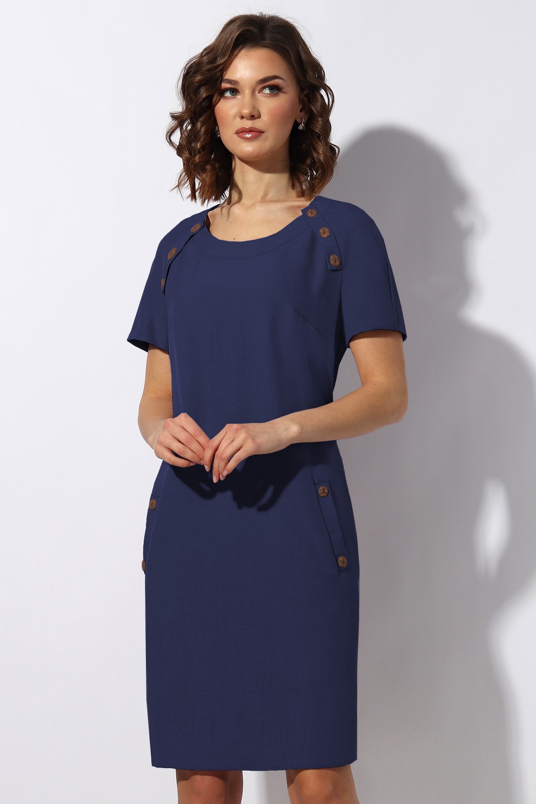 Платье МиА-Мода 1141-8 темно-синий