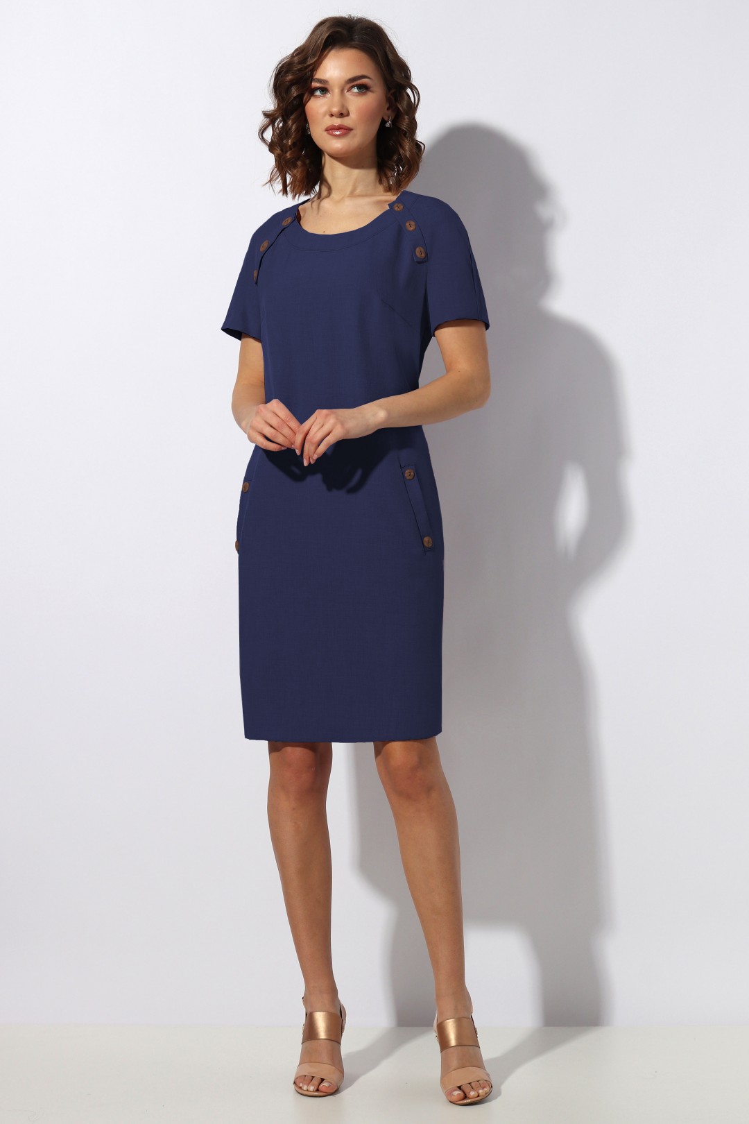 Платье МиА-Мода 1141-8 темно-синий