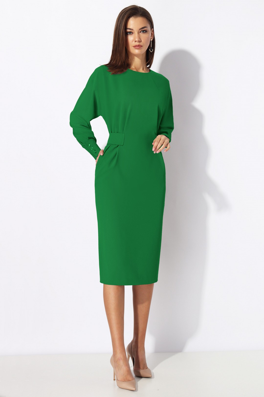 Платье МиА-Мода 1197-2 ярко-зеленый