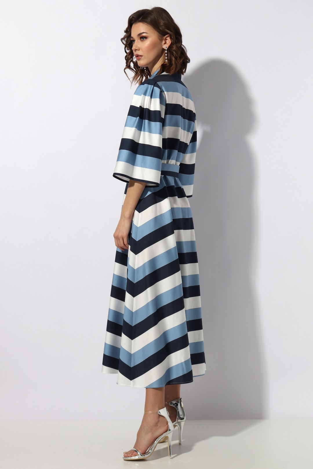 Платье МиА-Мода 1232 синяя полоска