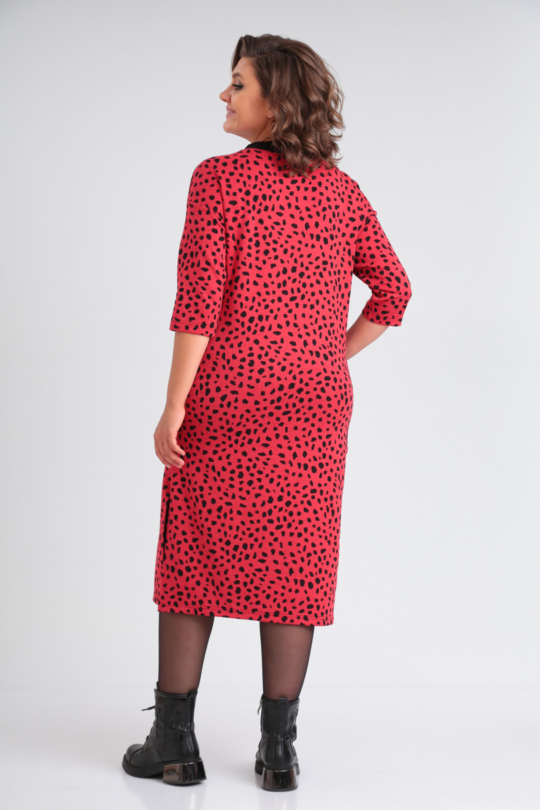 Платье Мишель Шик 2141 красный, леопард