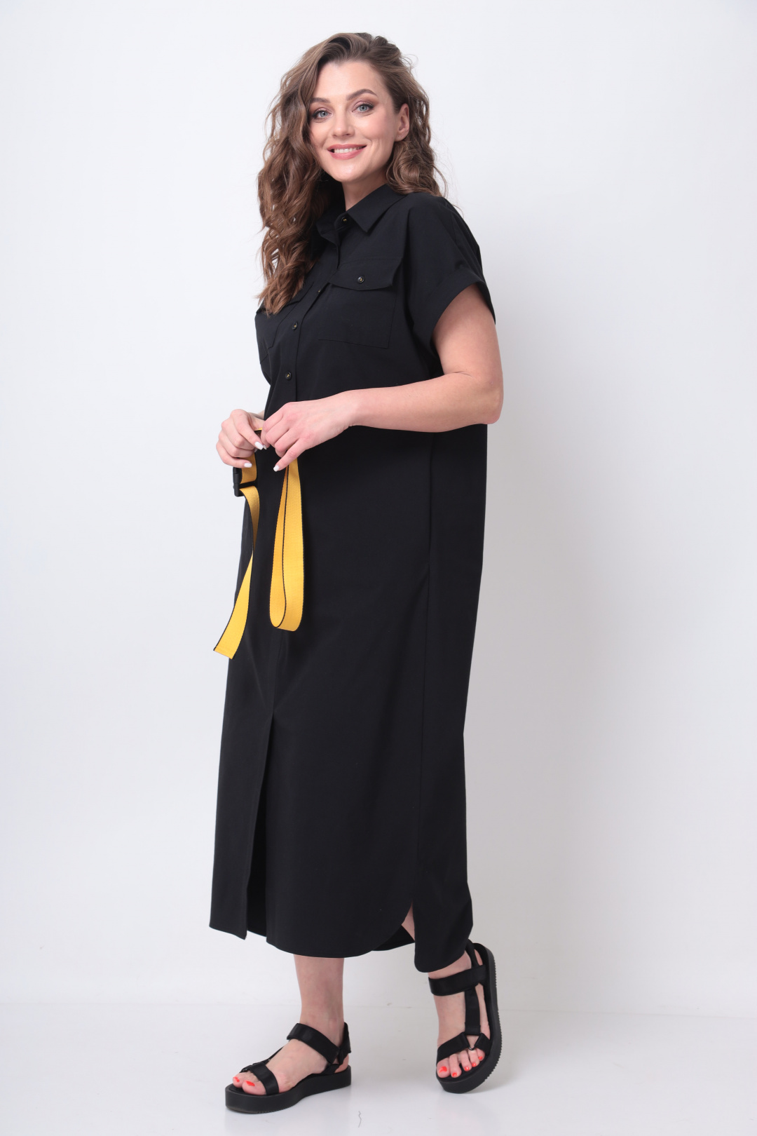 Платье Мишель Шик 993/2 черный, желтый