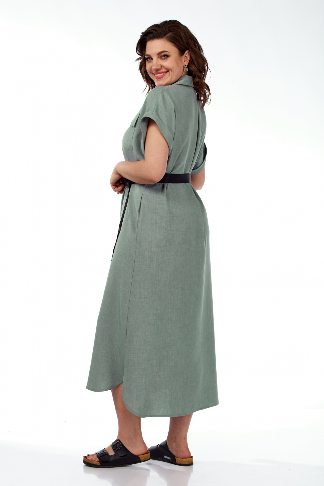 Платье Мишель Шик 993/2 темно-оливковый