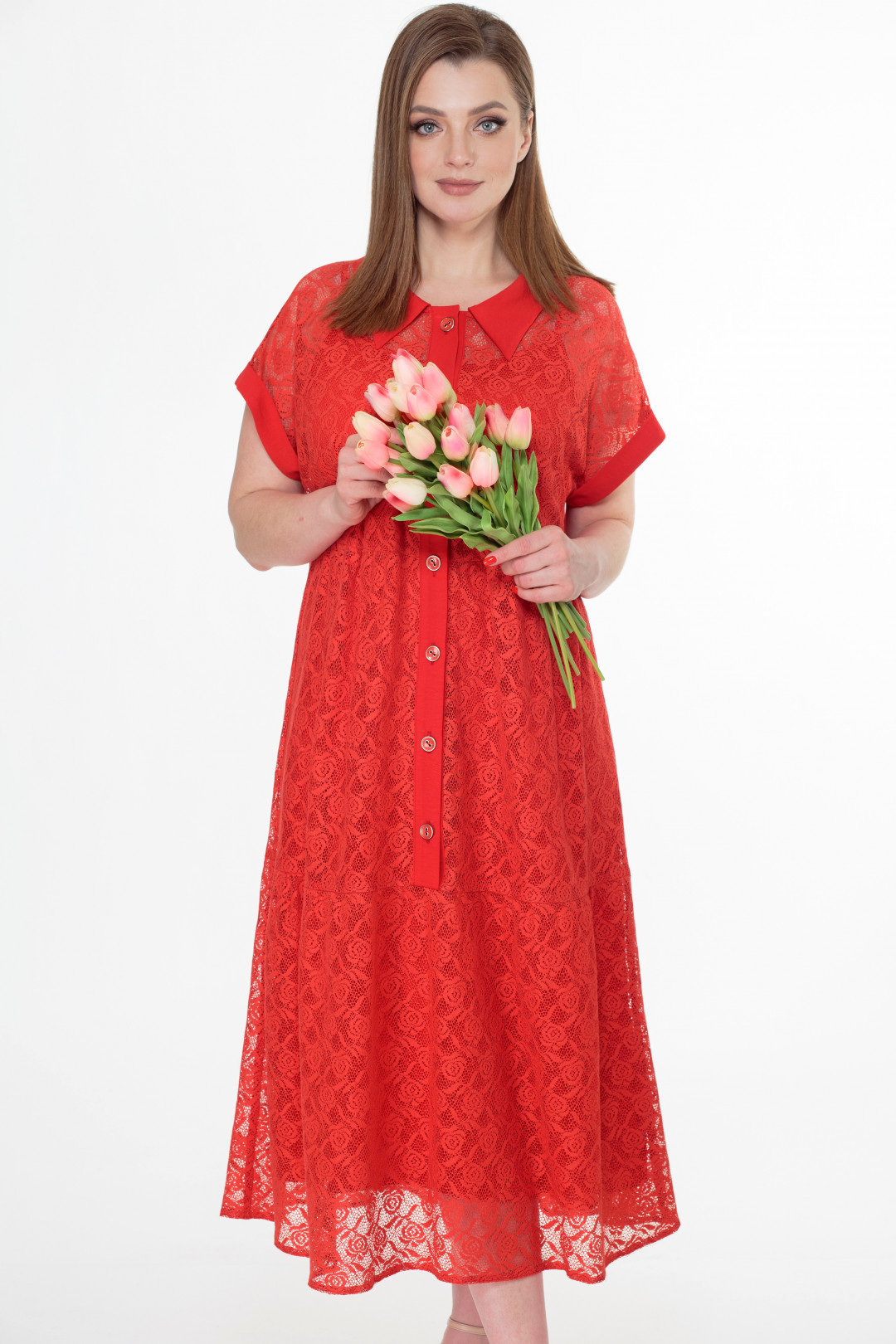 Платье МишельСтиль 1055 красный
