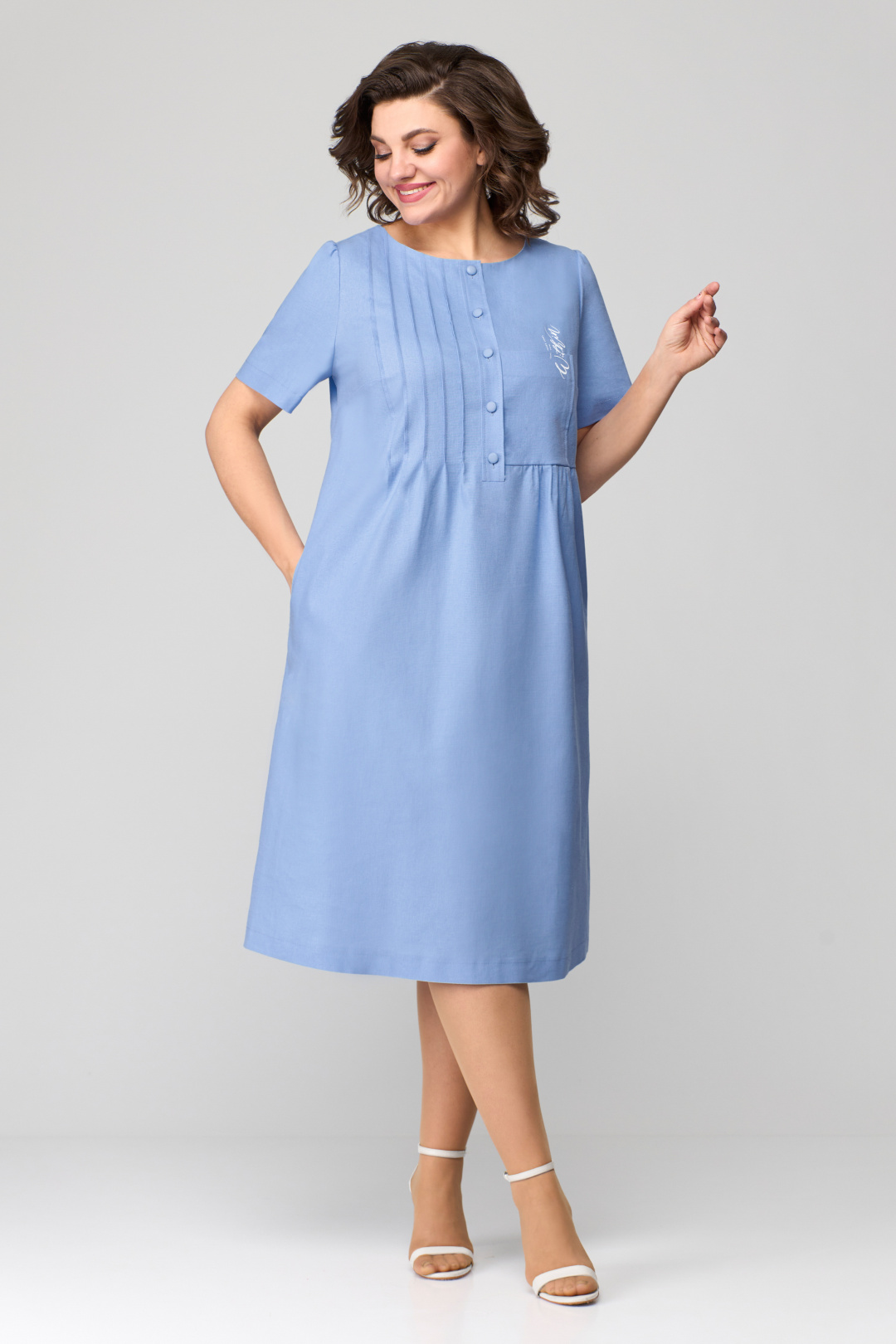 Платье МишельСтиль 1115-1 голубой