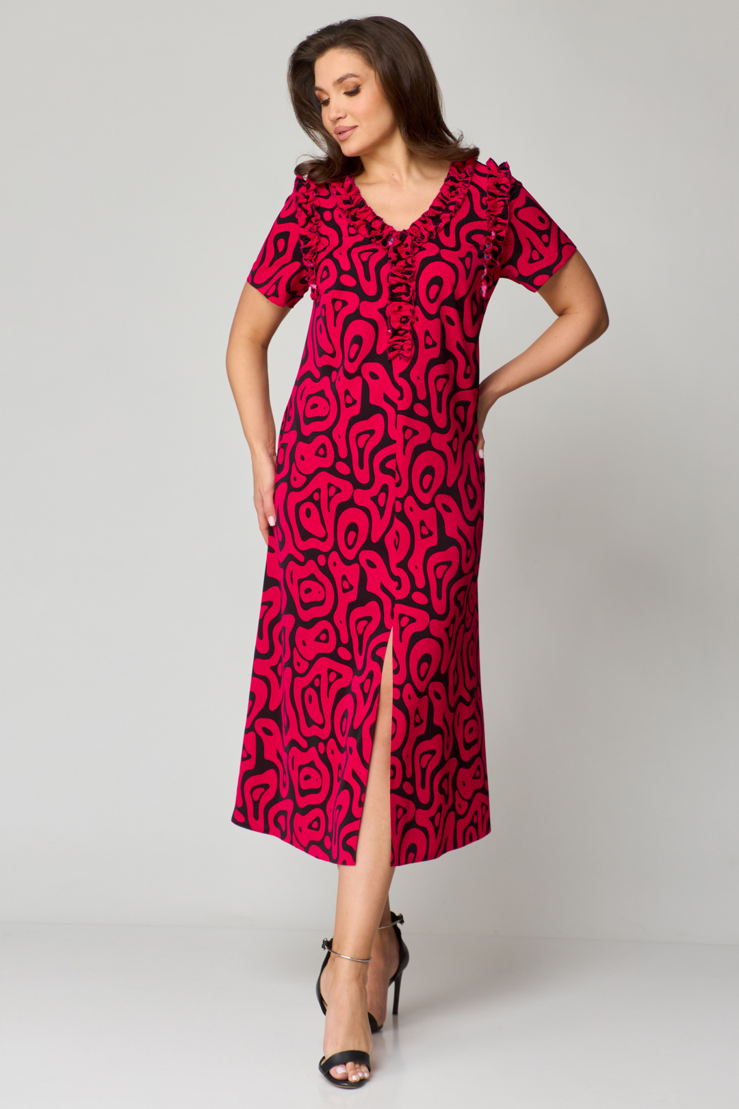 Платье МишельСтиль 1185 красно-черный