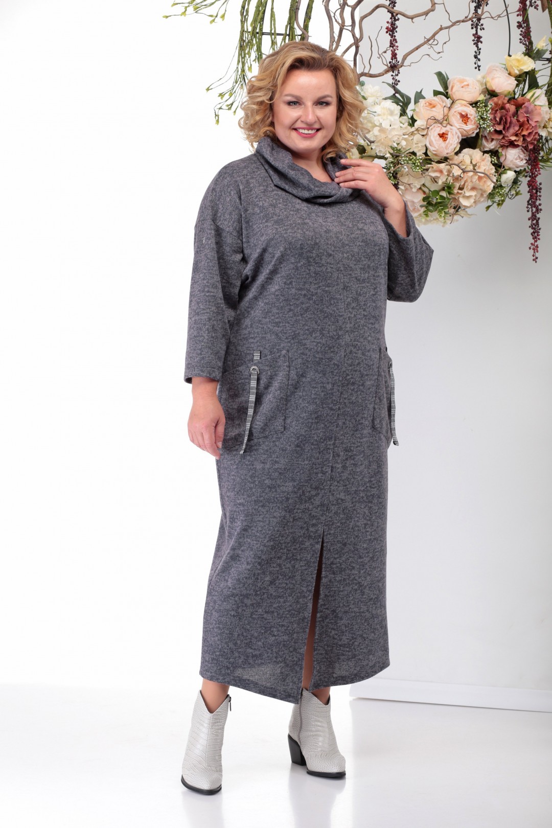 Платье  Мишель Шик 2015 светло-серый