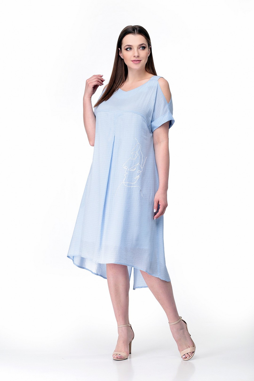 Платье МишельСтиль 977 голубой